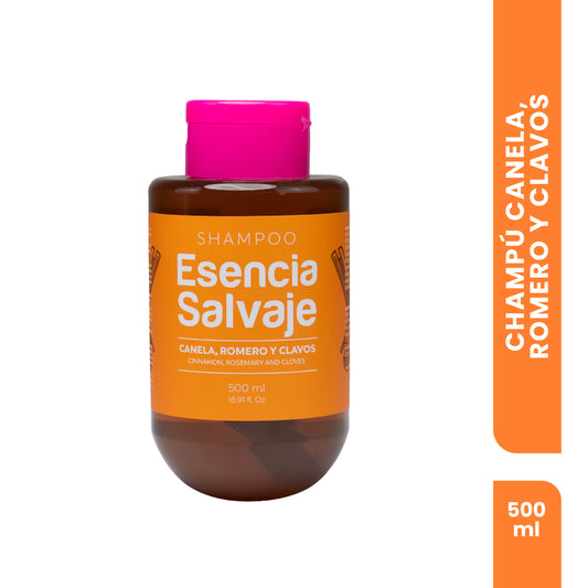 Champú Esencia Salvaje Canela, Romero Y Clavos 500ml