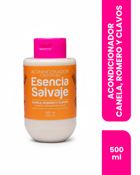Acondicionador Esencia Salvaje Canela, Romero Y Clavos 500ml