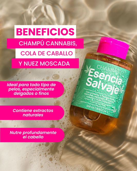 Champú Cannabis Cola de Caballo y Nuez