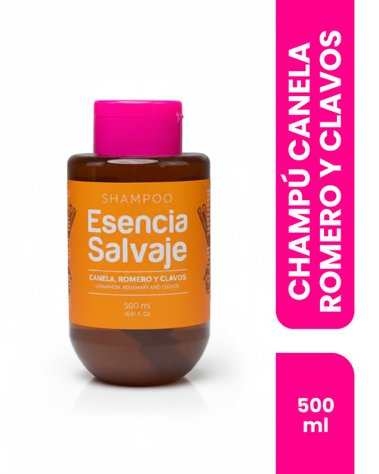 Champú Esencia Salvaje Canela, Romero Y Clavos 500ml