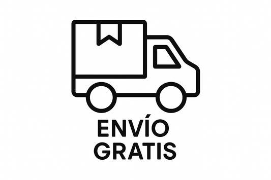 icono envio gratis (en español) linea negra