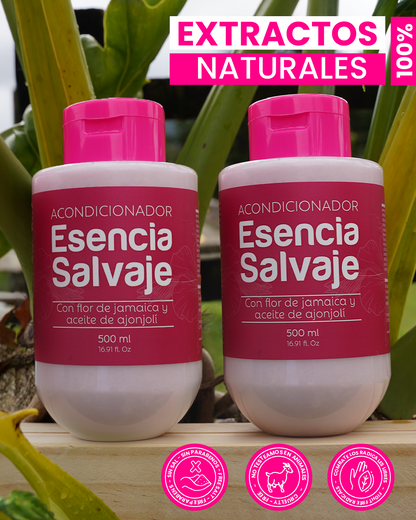 Acondicionador Esencia Salvaje Flor De Jamaica 500ml