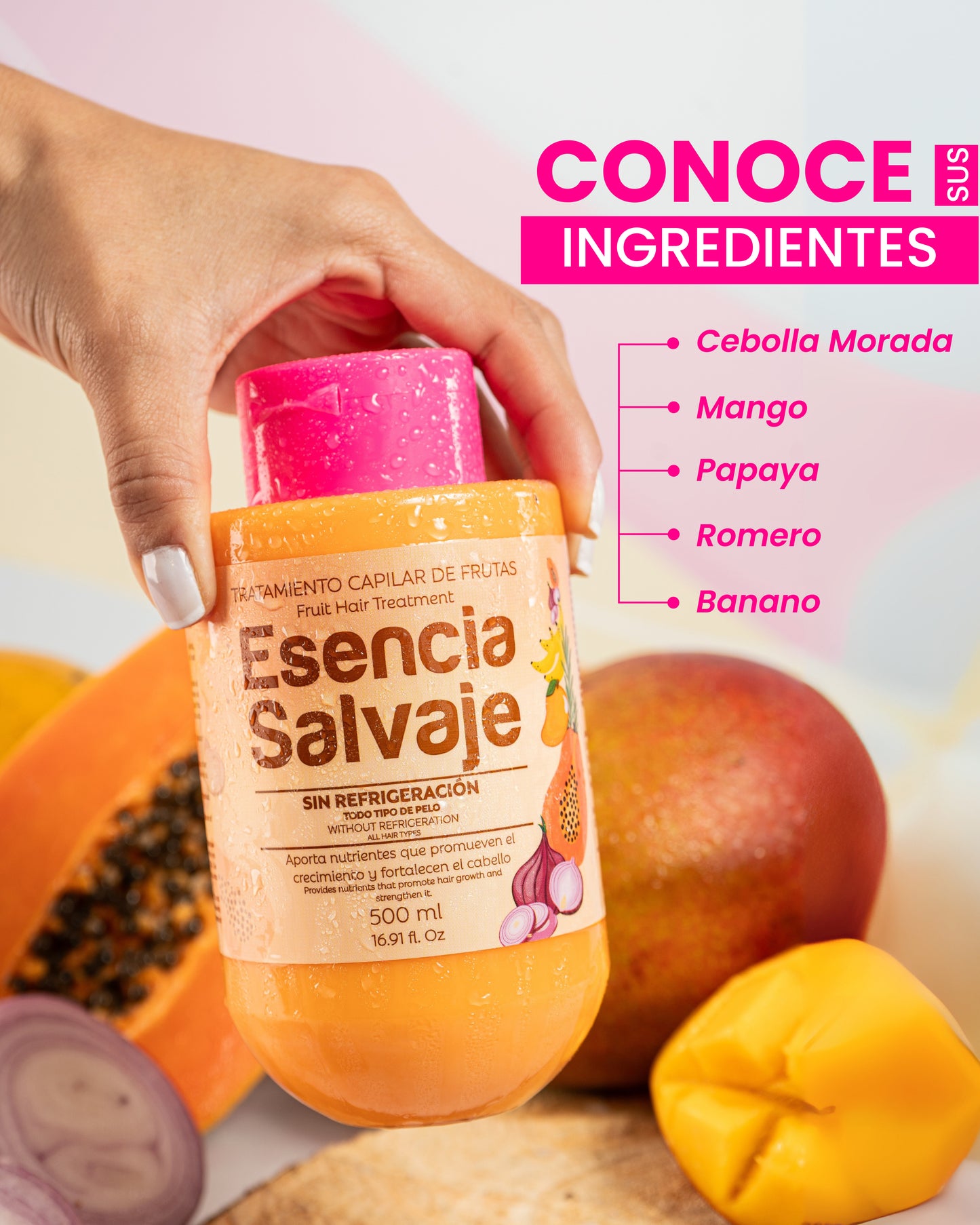 Tratamiento Capilar Esencia Salvaje (Coctel De Frutas) 500ml