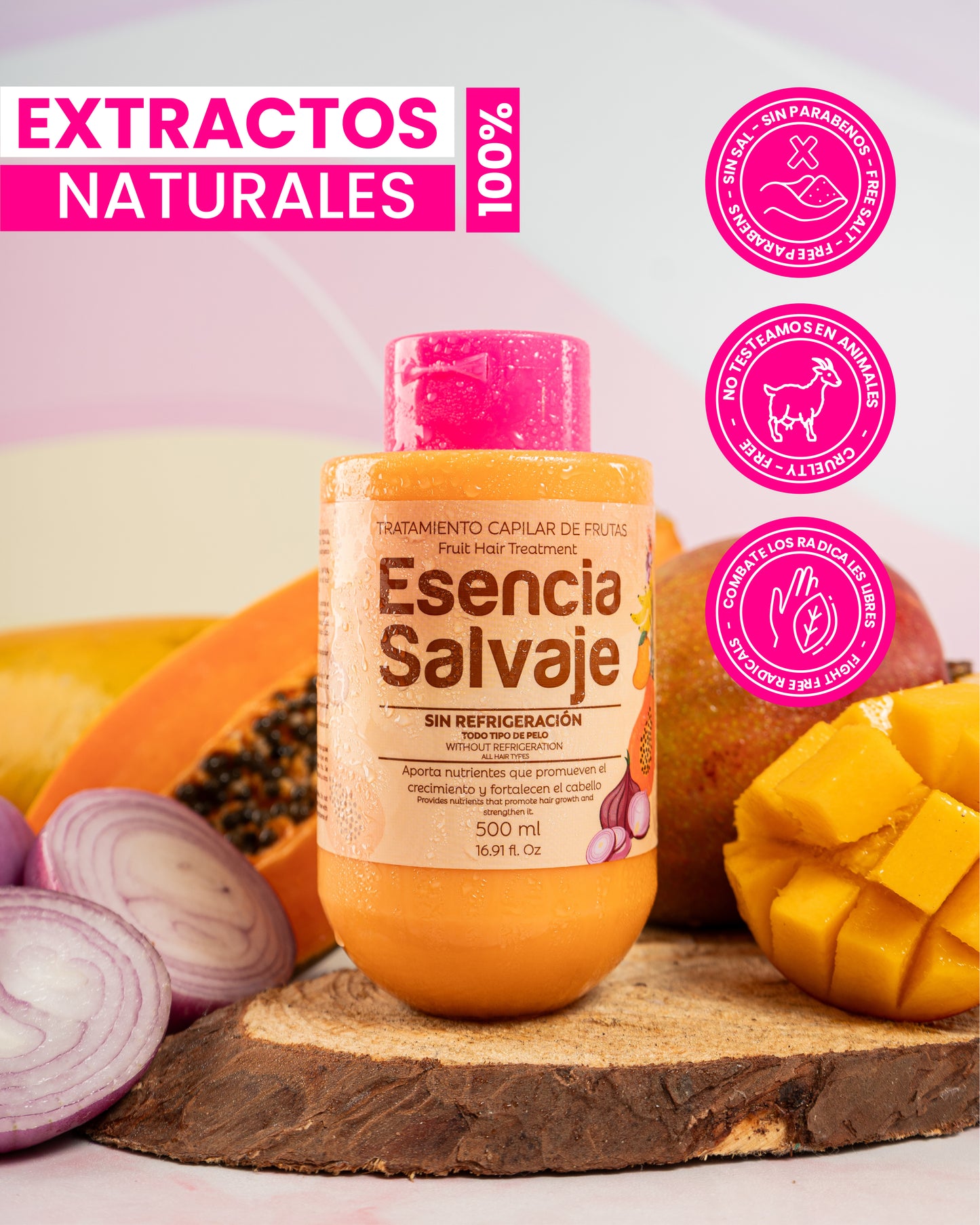 Tratamiento Capilar Esencia Salvaje (Coctel De Frutas) 500ml