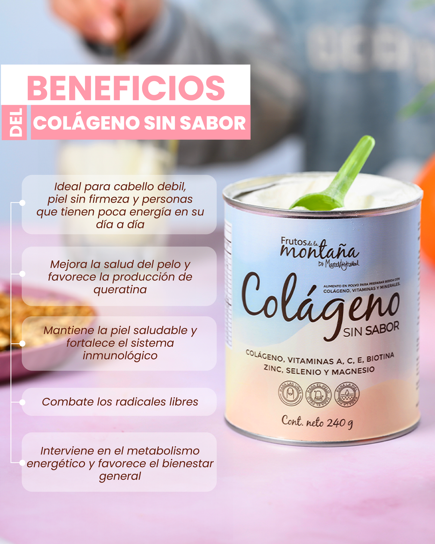 Colágeno Frutos De La Montaña Tradicional (240grs)