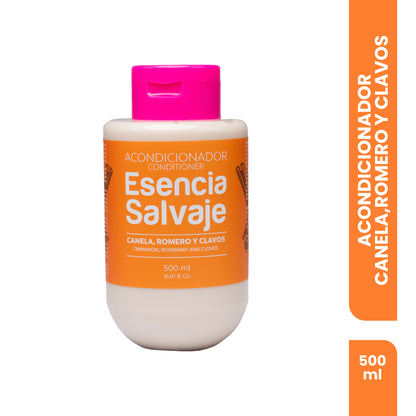 Acondicionador Esencia Salvaje Canela, Romero Y Clavos 500ml