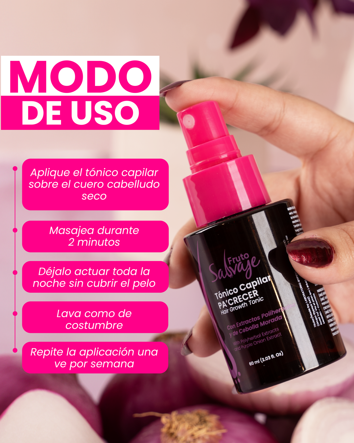 Tónico Capilar Pa Crecer (Crecimiento) 60ml