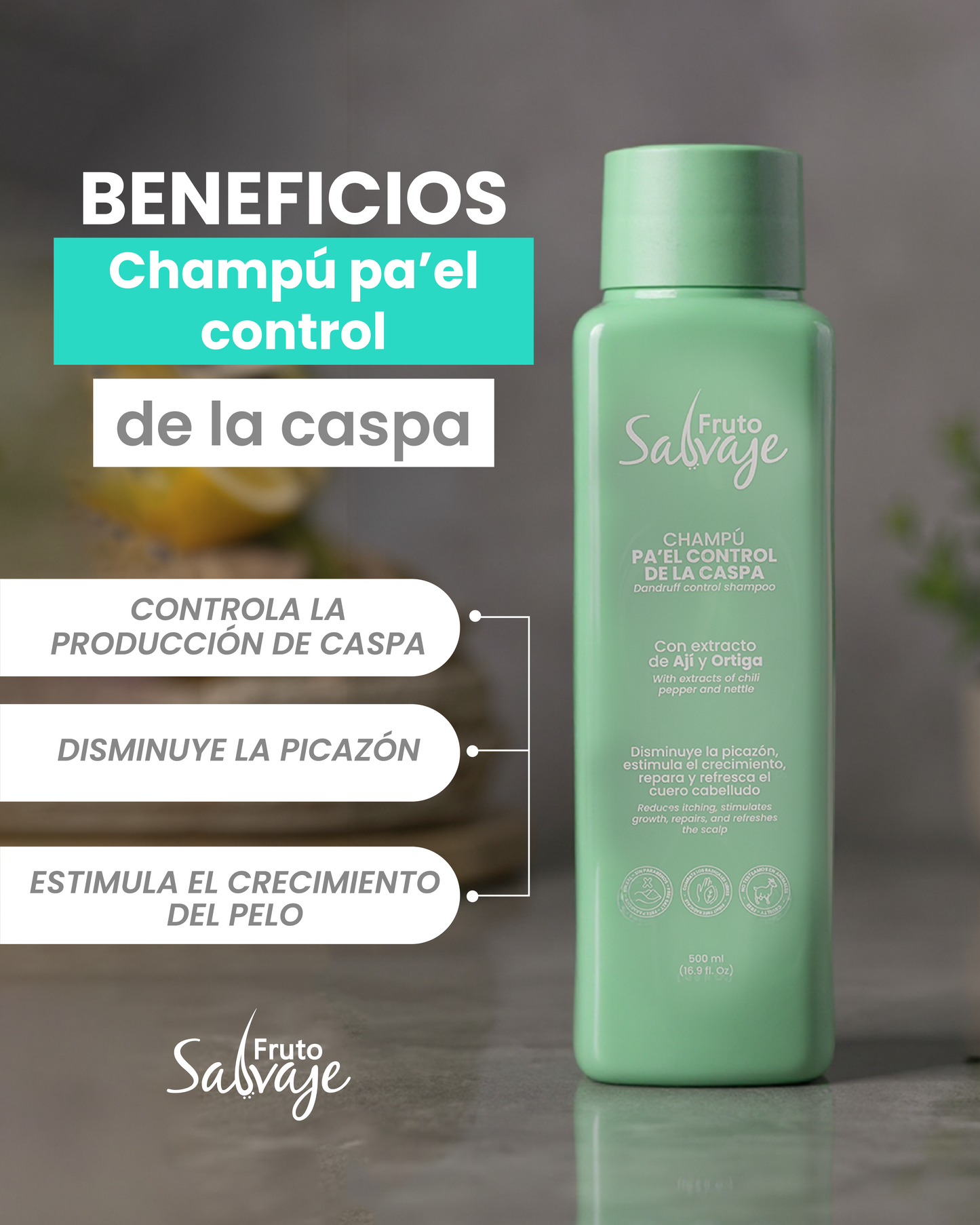 Champú Control Caspa (Diente De León) 500ml