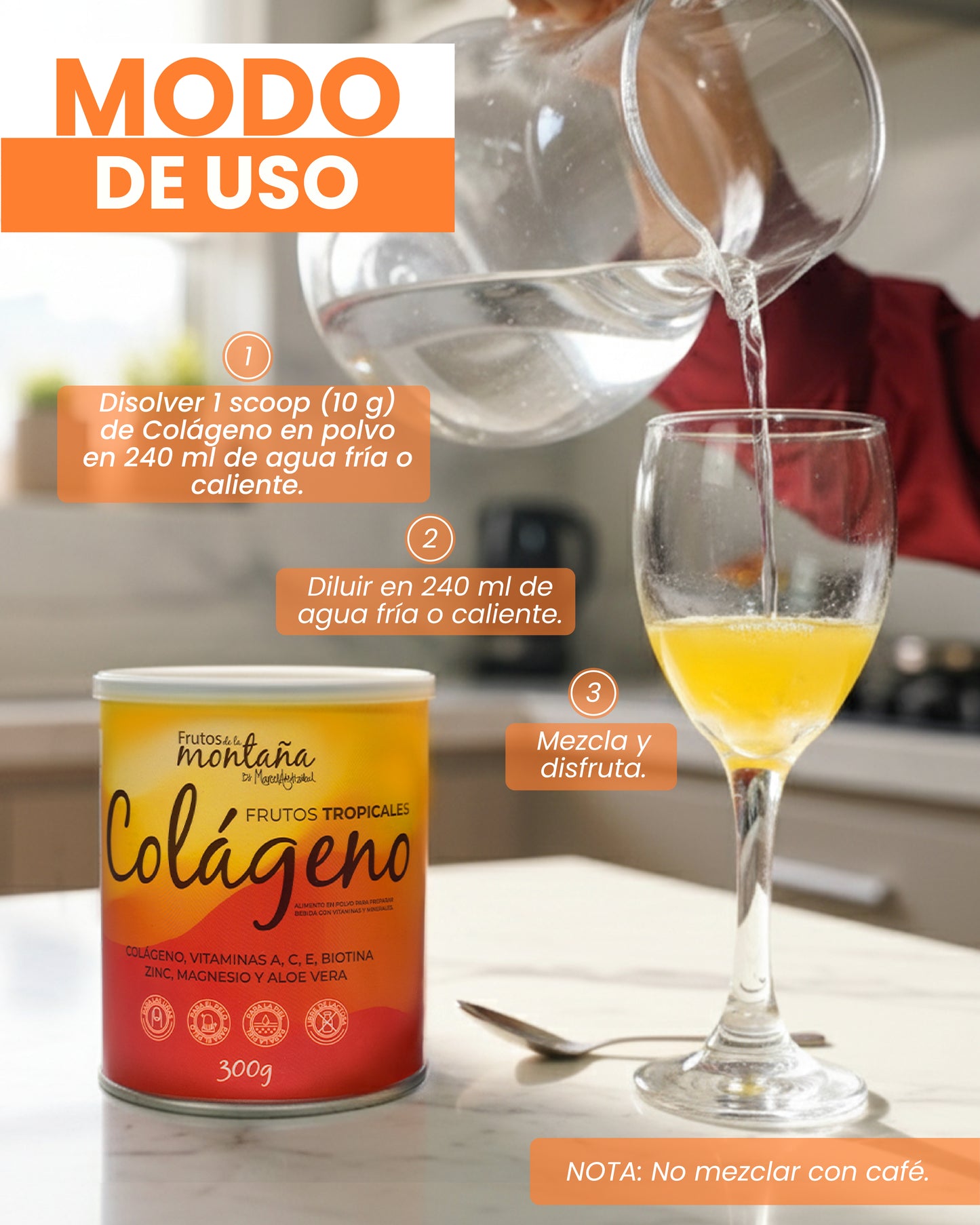 Colágeno Frutos De La Montaña Saborizado 300gr