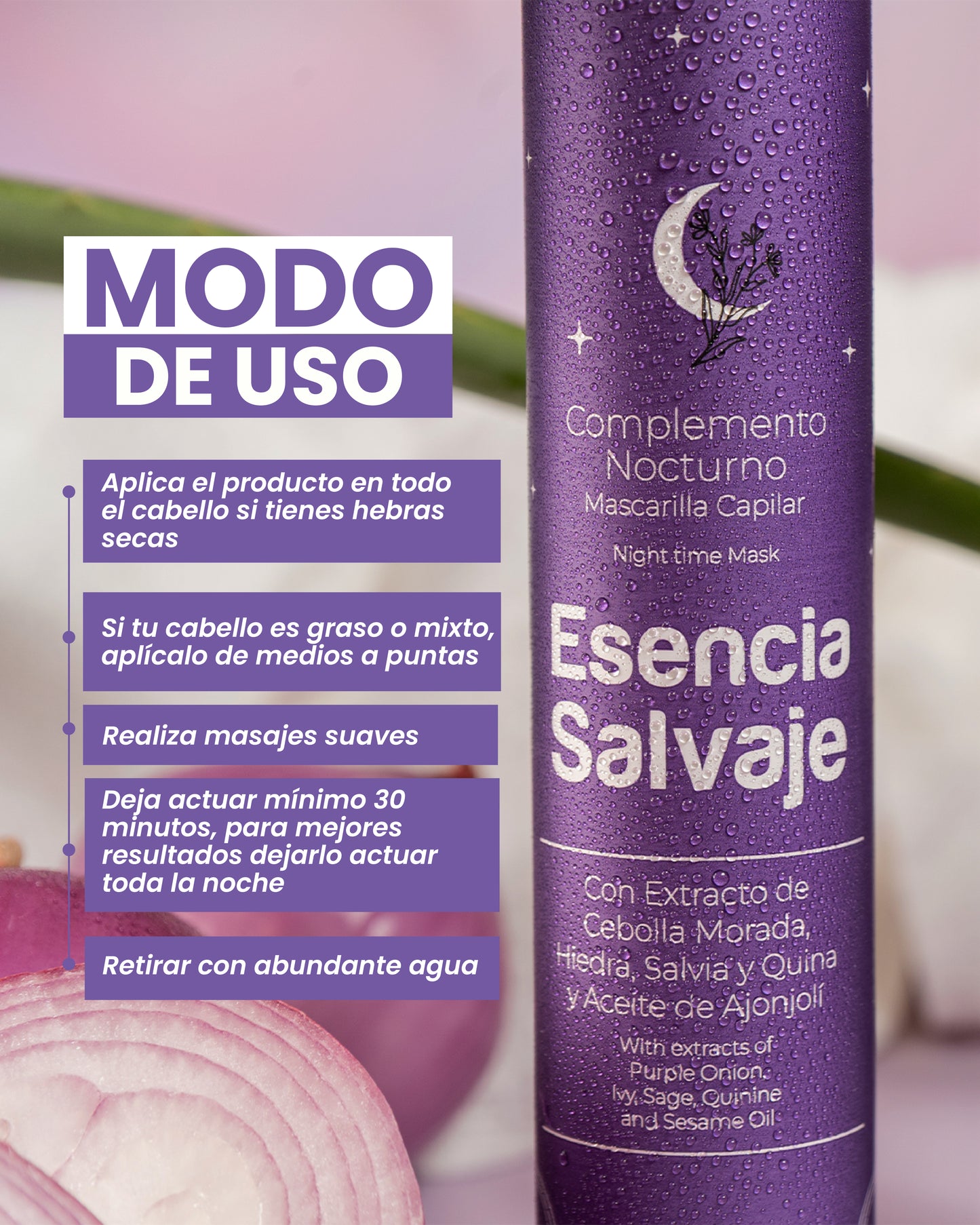 Mascarilla Capilar Complemento Nocturno Esencia Salvaje 155ml