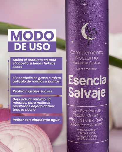 Mascarilla Capilar Complemento Nocturno Esencia Salvaje 155ml