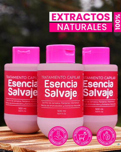 Tratamiento Capilar Esencia Salvaje Flor De Jamaica 500ml